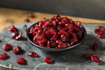 Raw Red Organic Dried Cranberries