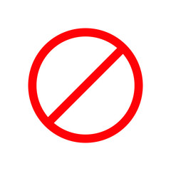 3d render of a forbidden sign not allowed