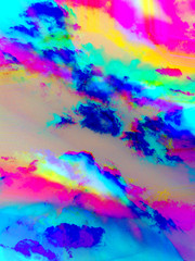 Fototapeta na wymiar rainbow clouds, abstract background
