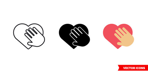 Honesty icon of 3 types color, black and white, outline. Isolated vector sign symbol.