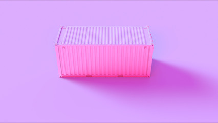 Pink Cargo Container International Intermodal 3d illustration 3d render