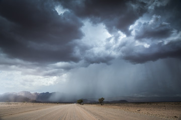 Rain Storm Over The Namib Desert