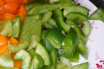 Peppers photographed in our german kitchen with macro