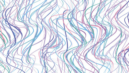 Lines with Wavy. Irregular chaotic lines. The threads are wavy in space. Hair curly from edge to edge.