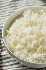 Homemade Cooked Steamed White Rice