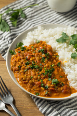 Homemade Spicy Indian Curry Lentils