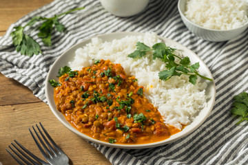 Homemade Spicy Indian Curry Lentils