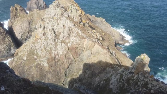 Coast of Galicia. Cliffs in Cape Ortegal. Cariño, A Coruna,Spain