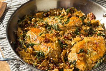 Homemade Creamy Italian Tuscan Chicken