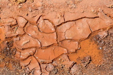 orange water at riu piscinas, sardinia, italy