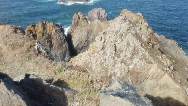 Coast of Galicia. Cliffs in Cape Ortegal. Cariño, A Coruna,Spain