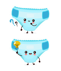 Cute funny baby deaper with question mark