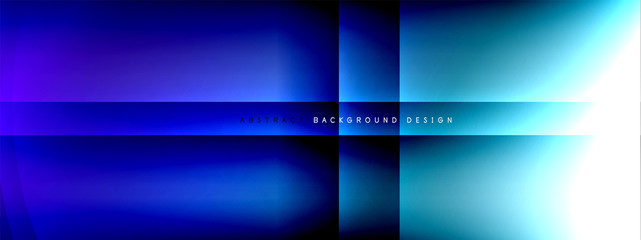 Fototapeta premium Vector abstract background - circle and cross on fluid gradient with shadows and light effects. Techno or business shiny design templates for text