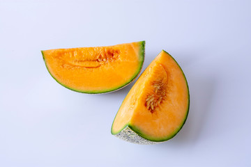 北海道名産である赤肉の夕張メロン