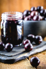 jabuticaba (or jaboticaba) jelly, Brazilian grape native to the Atlantic forest, and south america. Jelly without preservatives or added sugar.