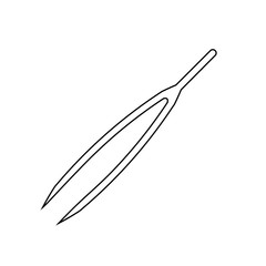 Medical tweezers icon. Medicine and health. Anatomical tweezers