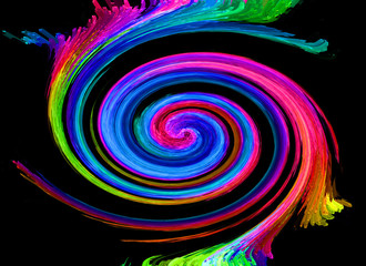 Abstract Colorful Swirl