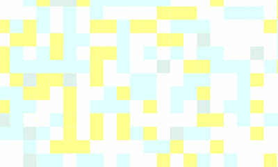 Abstract square pixel mosaic colorful background geometric seamless pattern in pastel colors. 8 bit