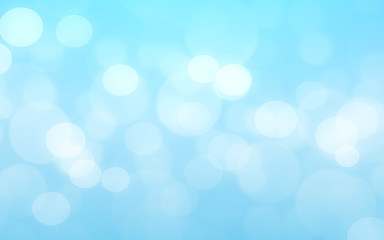 Bokeh natural blue and white on the blurred background .
