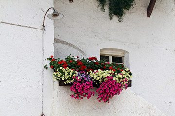 Balcone fiorito a Prissiano (Bolzano)