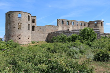 Ruins of Borgholm Castle at the island of &Ouml;land, Sweden