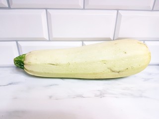 zucchini on a white background