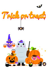 Obraz na płótnie Canvas Halloween set icon vector illustration on white background-02