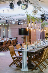 blue and gold boho wedding decor