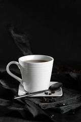 cup of coffee on the table
