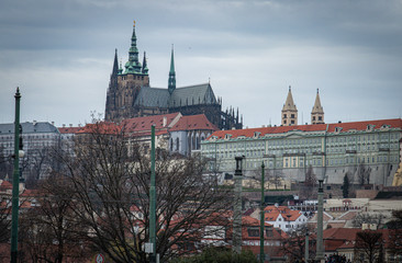 Obraz premium charles bridge and prague castle