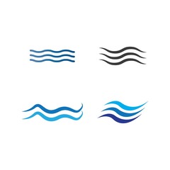 Obraz premium Water Wave icon