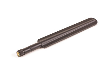 Monopole antenna for IoT and 5G isolated on the white background