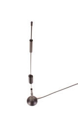 Monopole antenna for IoT and 5G isolated on the white background