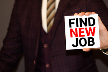 FInd New Job Applicant Hiring Employment Concept
