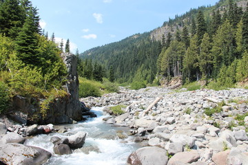 river in the mountains