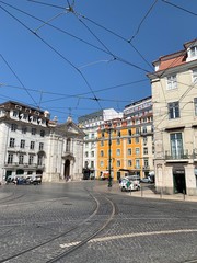 Beautifulf amous Commercial Square named Pra&ccedil;a do comercio in Lisbon city, Portugal