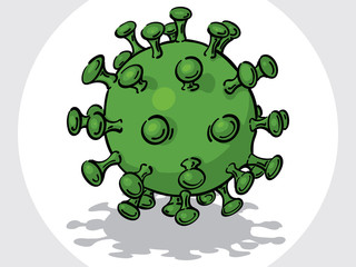 Coronavirus COVID-19 Cartoon Vector Illustration