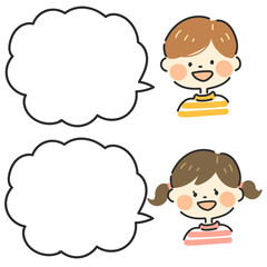 かわいい子供の吹き出し5