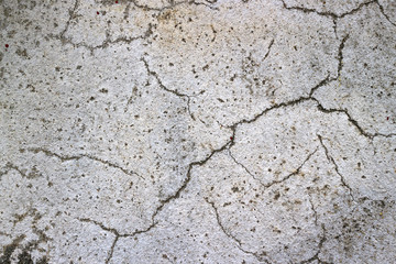 Old cracked concrete wall for background
