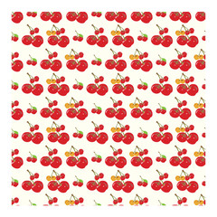 Seamless Pattern with Cherry as Object can be used for gift wrapping, fabric and much more.
