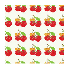Seamless Pattern with Cherry as Object can be used for gift wrapping, fabric and much more.