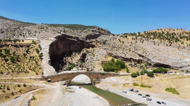 The Severan Bridge is a late Roman bridge located near the ancient city of Arsameia, 55 km north east of Adıyaman in southeastern Turkey. 