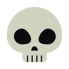 skull icon image, flat style