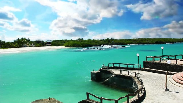 Isabella island, Gal&aacute;pagos and landscape, Pacific ocean Ecuador
