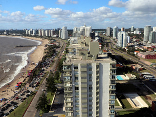 The waterfront buildings are a special attraction in Punta del Este