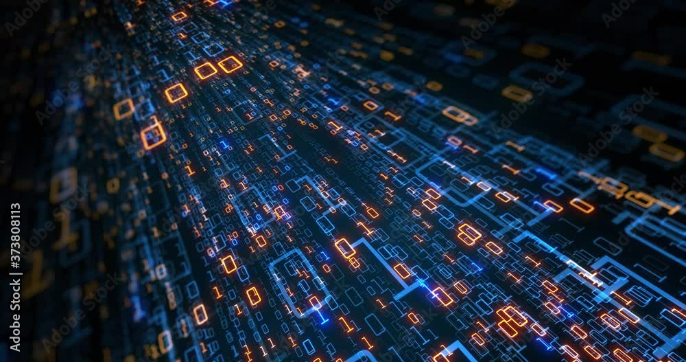 Poster binary code background. abstract visual for download or digital matrix for internet data. 0 and 1 co