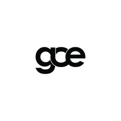 Fototapeta premium gce letter original monogram logo design