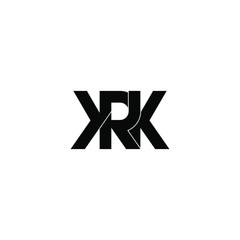 krk letter original monogram logo design