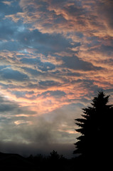 Fototapeta premium Storm Clouds during a Sunset