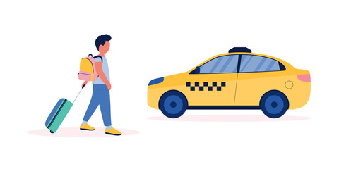 Naklejka premium taxi